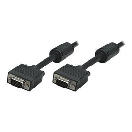 Manhattan VGA Monitor Cable (with Ferrite Cores), 10m, Black, Male to Male, HD15, Cable of higher SV Produktbild