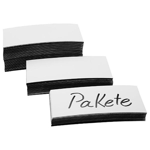 Magnetetiketten 100x50x0,6mm weiß Magnetoplan 1531706 (PACK=100 STÜCK) Produktbild Front View L