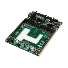 StarTech.com Dual mSATA SSD auf 2,5 SATA Raid Adapter / Konverter - 2-fach mSATA zu 2,5 Zoll (6,4cm) Produktbild