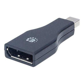 Manhattan Mini DisplayPort 1.2 to DisplayPort Adapter, 1080p@60Hz, Male to Female, Black, Lifetime W Produktbild