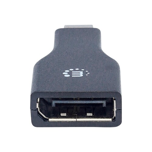 Manhattan Mini DisplayPort 1.2 to DisplayPort Adapter, 1080p@60Hz, Male to Female, Black, Lifetime W Produktbild Additional View 2 L