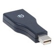Manhattan Mini DisplayPort 1.2 to DisplayPort Adapter, 1080p@60Hz, Male to Female, Black, Lifetime W Produktbild Additional View 4 S