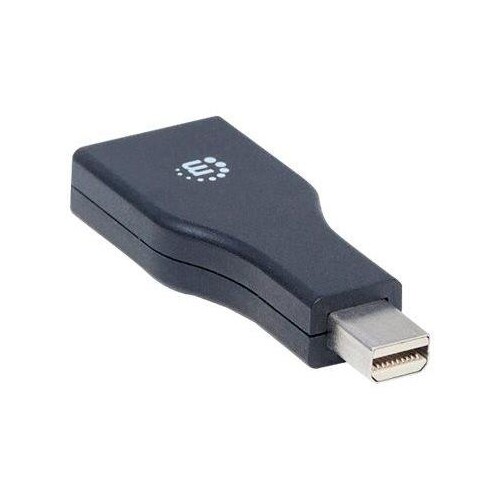 Manhattan Mini DisplayPort 1.2 to DisplayPort Adapter, 1080p@60Hz, Male to Female, Black, Lifetime W Produktbild Additional View 4 L