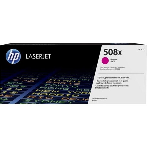 Toner 508X für Color LaserJet Enterprise M550 9500 Seiten magenta HP CF363X Produktbild Front View L