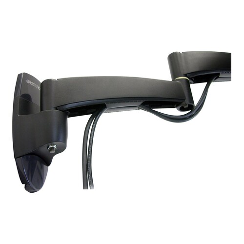 Ergotron 200 Series - Befestigungskit (Wandarm) - für Monitor - Stahl - Schwarz - Bildschirmgröße: b Produktbild Additional View 1 L