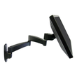 Ergotron 200 Series - Befestigungskit (Wandarm) - für Monitor - Stahl - Schwarz - Bildschirmgröße: b Produktbild Additional View 2 S