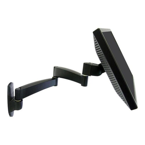 Ergotron 200 Series - Befestigungskit (Wandarm) - für Monitor - Stahl - Schwarz - Bildschirmgröße: b Produktbild Additional View 2 L