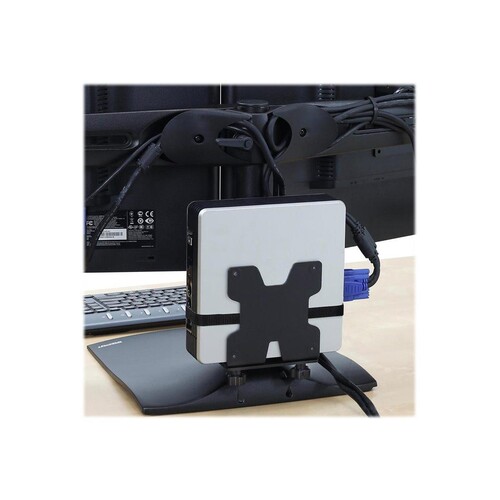 Ergotron DS100 - Aufstellung - horizontal - für 2 LCD-Displays - Aluminium, Stahl - Schwarz - Bildsc Produktbild Additional View 2 L