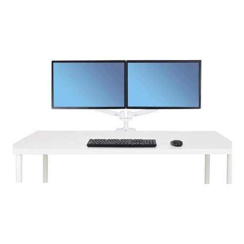 Ergotron LX Dual Side-by-Side Arm - Befestigungskit (Spannbefestigung für Tisch, Stange, 2 Gelenkarm Produktbild Additional View 1 L
