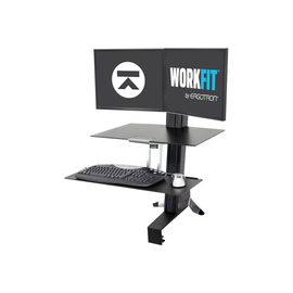 Ergotron WorkFit-S Dual Workstation - Stehender Tischwandler Produktbild