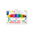 Farbstifte ergo soft 157 dreikant Metalletui sortiert Staedtler 157M36 (ETUI=36 STÜCK) Produktbild
