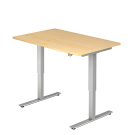 Schreibtisch elektrisch verstellbar 120x80cm ahorn BestStandard Produktbild