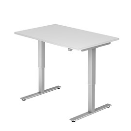 Schreibtisch elektrisch verstellbar 120x80cm weiß BestStandard Produktbild