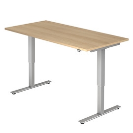 Schreibtisch elektrisch verstellbar 160x80cm eiche BestStandard Produktbild