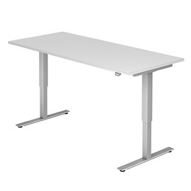 Schreibtisch elektrisch verstellbar 180x80cm weiß BestStandard Produktbild