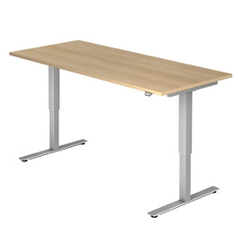 Schreibtisch elektrisch verstellbar 180x80cm eiche BestStandard Produktbild