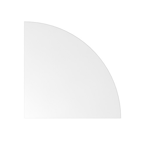 Verkettungswinkel HE91 Viertelkreis 80cm weiß BestStandard Produktbild Front View L