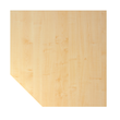 Verkettungsplatte HT12 120x120cm trapezform ahorn/silber BestStandard Produktbild