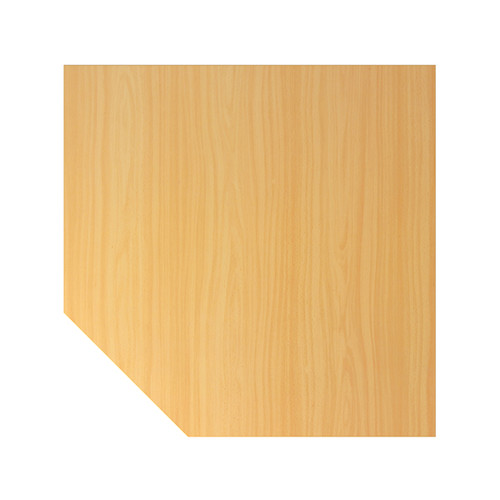 Verkettungsplatte HT12 120x120cm trapezform buche/silber BestStandard Produktbild Front View L