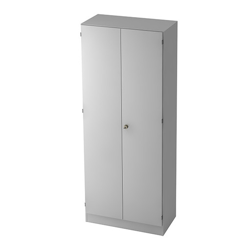 Schrank 5 OH 80x42x200,4cm Drehtüren grau/grau BestStandard Produktbild Front View L