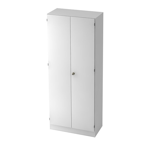 Schrank 5 OH 80x42x200,4cm Drehtüren weiß/weiß BestStandard Produktbild Front View L