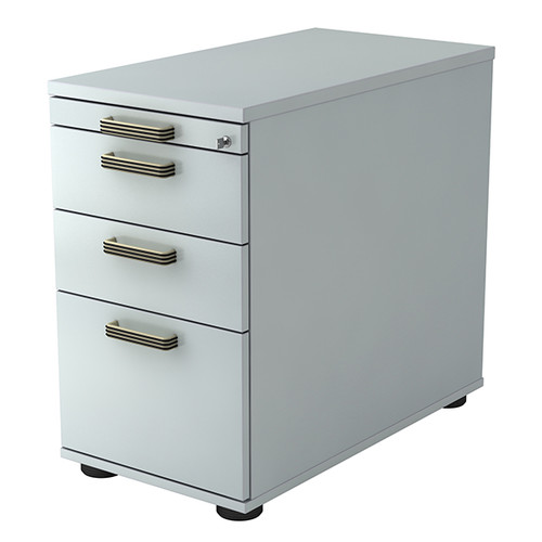 Standcontainer SC40 SG 42,8x72-76x80cm Korpus/Front grau BestStandard Produktbild Front View L
