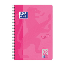 Collegeblock Oxford Touch A4+ kariert Lineatur 28 80 Blatt 90g Optik Paper weiß rosa 400086496 Produktbild