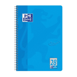 Collegeblock Oxford Touch A4+ kariert Lin. 28 80Blatt 90g meerblau Optik Paper 400086497 Produktbild