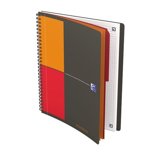 Activebook Oxford Connect B5 kariert 80 Blatt 90g Optik Paper weiß 400080786 Produktbild Front View L