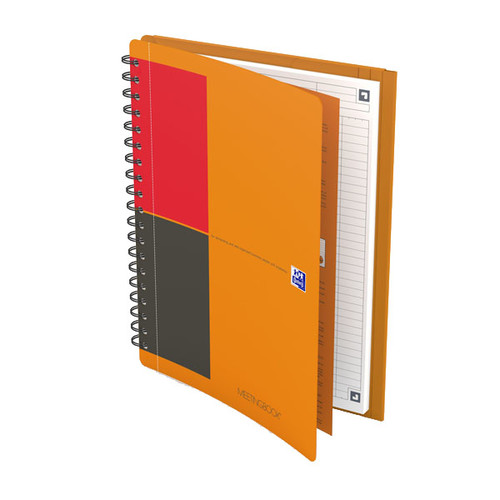 Meetingbook Oxford Connect B5 liniert 80 Blatt 90g Optik Paper weiß 400080789 Produktbild Front View L