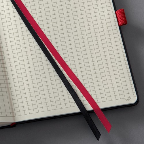 Notizbuch CONCEPTUM Red Edition Hard- cover kariert A4 213x295mm 194 Seiten schwarz/ rot Hardcover Sigel CO660 Produktbild Additional View 1 L