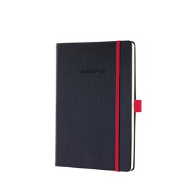 Notizbuch CONCEPTUM Red Edition Hard- cover liniert A5 148x213mm 194 Seiten schwarz/rot Hardcover Sigel CO663 Produktbild