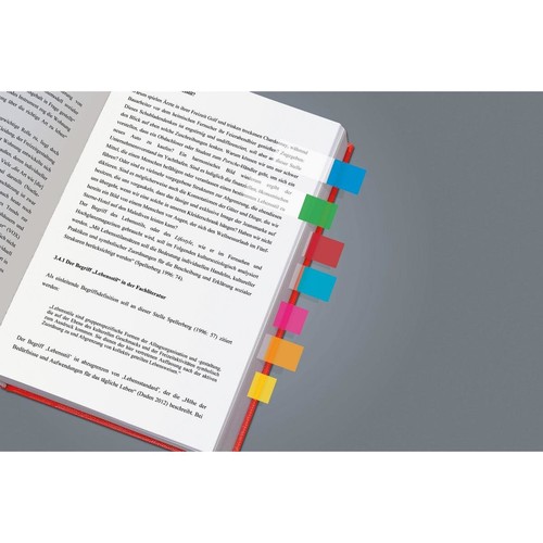 Haftmarker Film Multicolor 44x12,5mm 10 Farben transparent Sigel HN684 (PACK=500 STÜCK) Produktbild Additional View 2 L