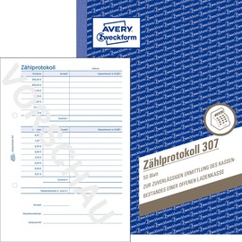 Zählprotokoll A5 50 Blatt Zweckform 307 Produktbild