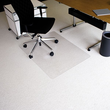 Bodenschutzmatte ecoblue für Teppich- böden Form O rechteckig 120x90cm, 2,1mm stark transparent PET RS 07-090O Produktbild