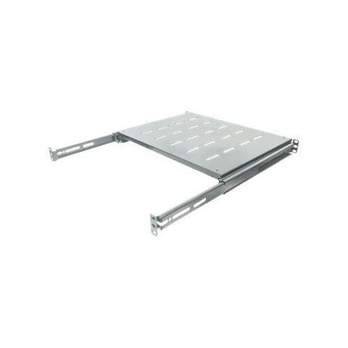 Intellinet 19" Ausziehbarer Fachboden, 1 HE, geeignet für Schränke mit 600 bis 800 mm Tiefe, Ablagef Produktbild Additional View 2 L