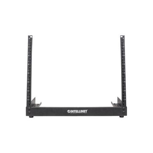 Intellinet 19" 2-Pfosten Desktop-Laborgestell, 12 HE, Flatpack, schwarz - Schrank mit offenem Rahmen Produktbild Additional View 2 L