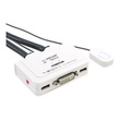 InLine KVM Switch - 2-fach - DVI-D - USB - mit Audio - integr. Kabel Produktbild