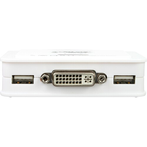 InLine KVM Switch - 2-fach - DVI-D - USB - mit Audio - integr. Kabel Produktbild Additional View 2 L