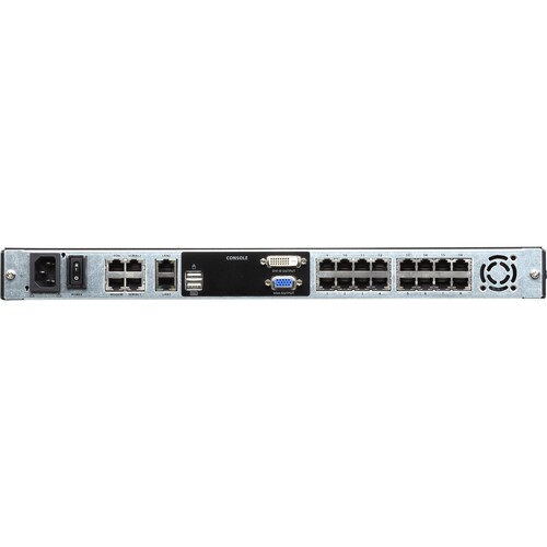ATEN LCD KVM Switches KL1116VN - KVM-Konsole mit KVM-Switch - 16 Anschlüsse - USB - 48.3 cm (19") Produktbild Additional View 3 L
