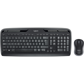Tastatur + Mouse Set Wireless MK330 Ausführung: Deutsch Logitech, schwarz Produktbild