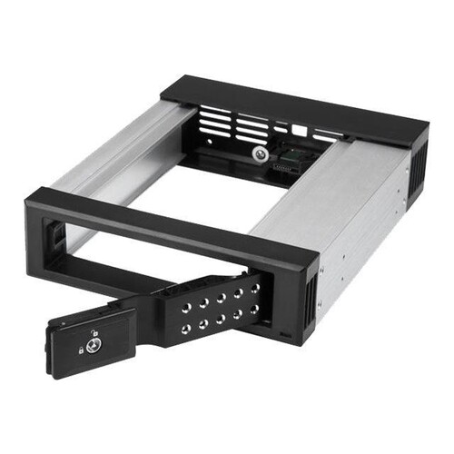 StarTech.com 5,25 auf 3,25 Festplatten Wechselrahmen - für 3,5 SATA/SAS Laufwerke - Trägerlos - SAS/ Produktbild Additional View 1 L