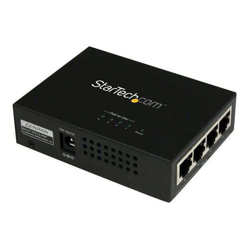 StarTech.com 4 Port Gigabit midspan - PoE+ Injektor Produktbild