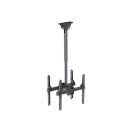 Techly Universal Ceiling Support - Klammer - für 2 LCD-Displays - Stahl - Schwarz - Bildschirmgröße: Produktbild