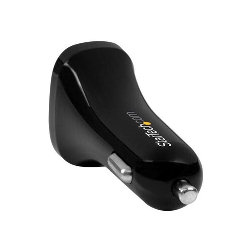 StarTech.com Dual Port USB KFZ Ladegerät - 24W/4.8 - Weiß - 2 Port USB Autoladegerät - Auto-Netzteil Produktbild Additional View 2 L