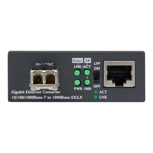 StarTech.com Gigabit Ethernet Glasfaser Medienkonverter Produktbild Additional View 1 L