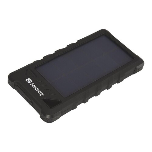 SANDBERG Outdoor Solar Powerbank 16000 - Solar-Powerbank - Li-Ion - 16000 mAh - 3.4 A - 2 Ausgabeans Produktbild Front View L
