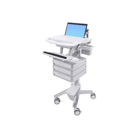 Ergotron Laptop Cart, 3 Drawers - Wagen - offene Architektur - für Notebook / PC-Ausrüstung - Alumin Produktbild