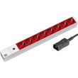 Bachmann Steckdosenleiste (Rack - einbaufähig) - Ausgangsanschlüsse: 8 - 1U - 48.3 cm (19") Produktbild Additional View 1 S