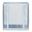 Zettelbox Mesh 100x80x100 mm silber für 700 Notizzettel 90x90 mm Helit H2518400 ohne Füllung Produktbild Additional View 1 S